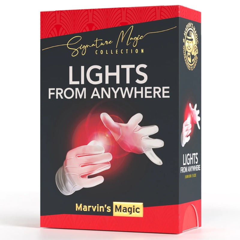 Marvins Magic Marvin’s Magic Signature Lights from Anywhere Junior – Magical Light Illusion Trick Set with Props & Instructions - Image 1